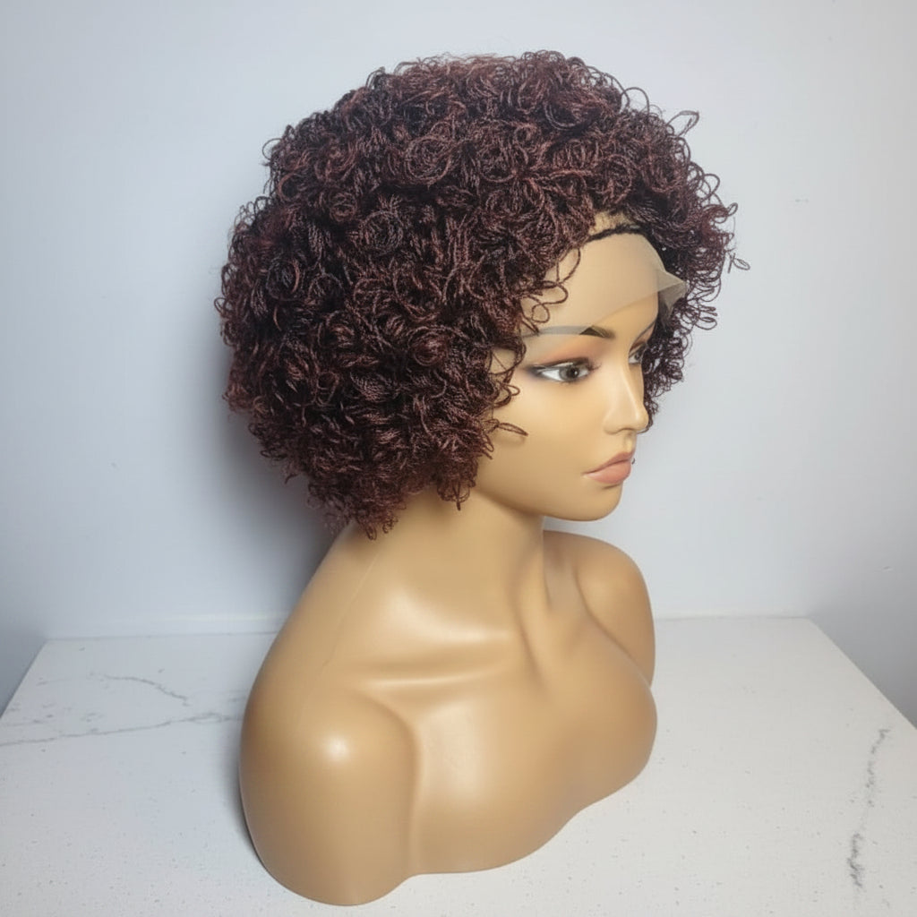 Micro Twist Curly Braided Wig – Knotless Full Lace