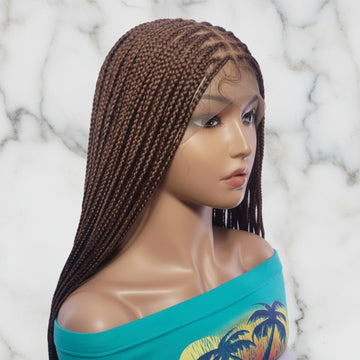 360 HD Full Lace with Baby Hair, Knotless Braids Wig,  38 Inches, Ready-to-Wear