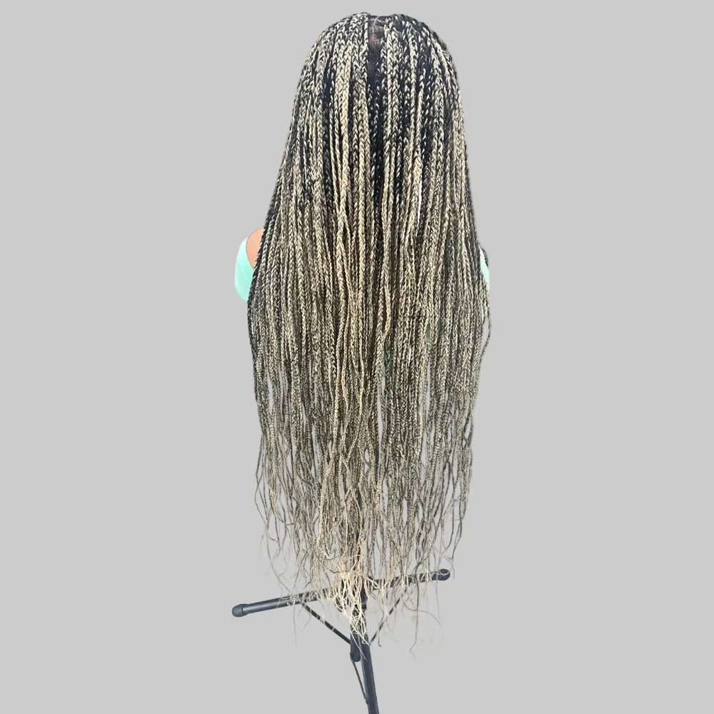 Knotless Box Braids. Full Lace with Baby Hair. Long Braided Wigs. - EC Braided Wigs