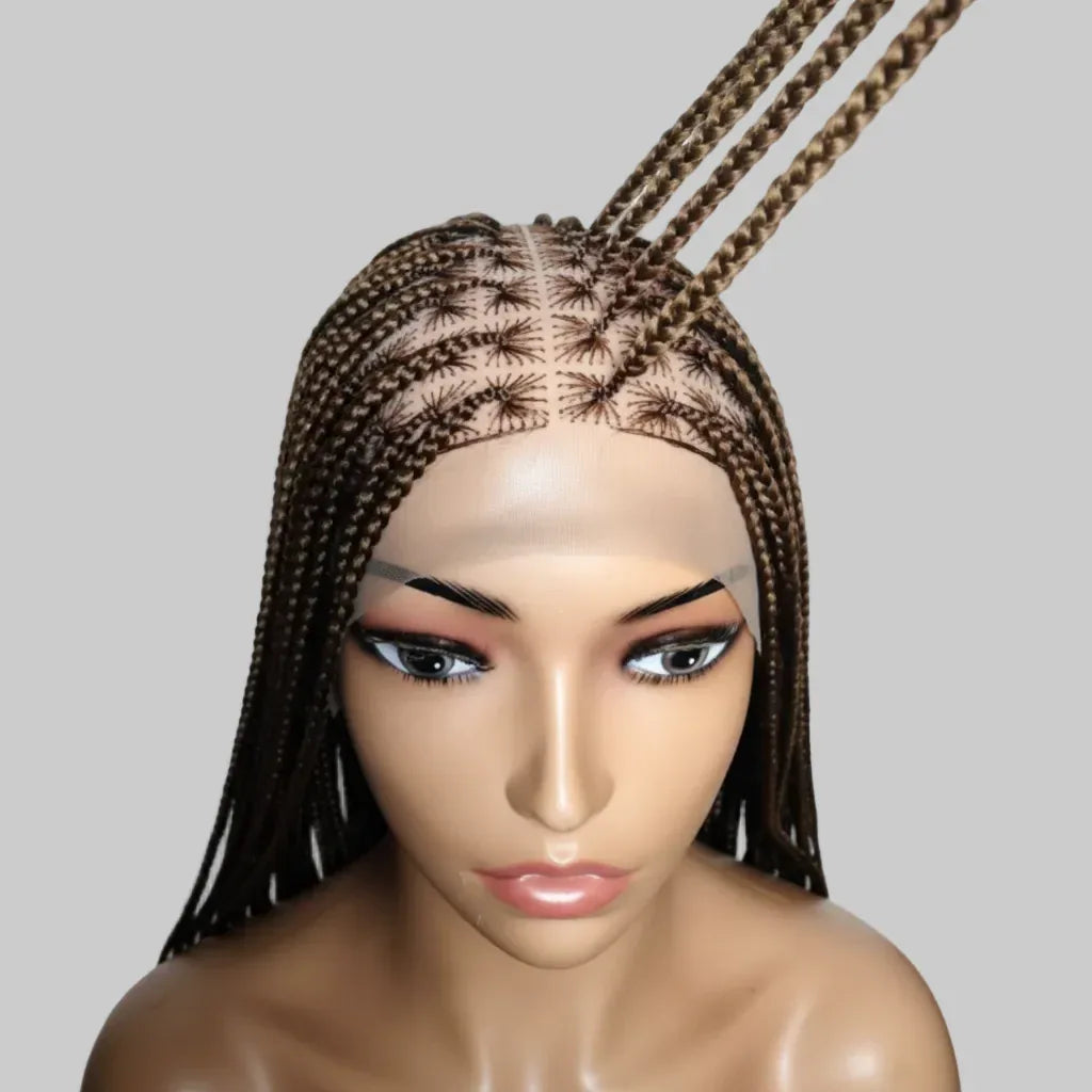 Knotless Box Braids. Full Lace with Baby Hair. Long Braided Wigs. - EC Braided Wigs