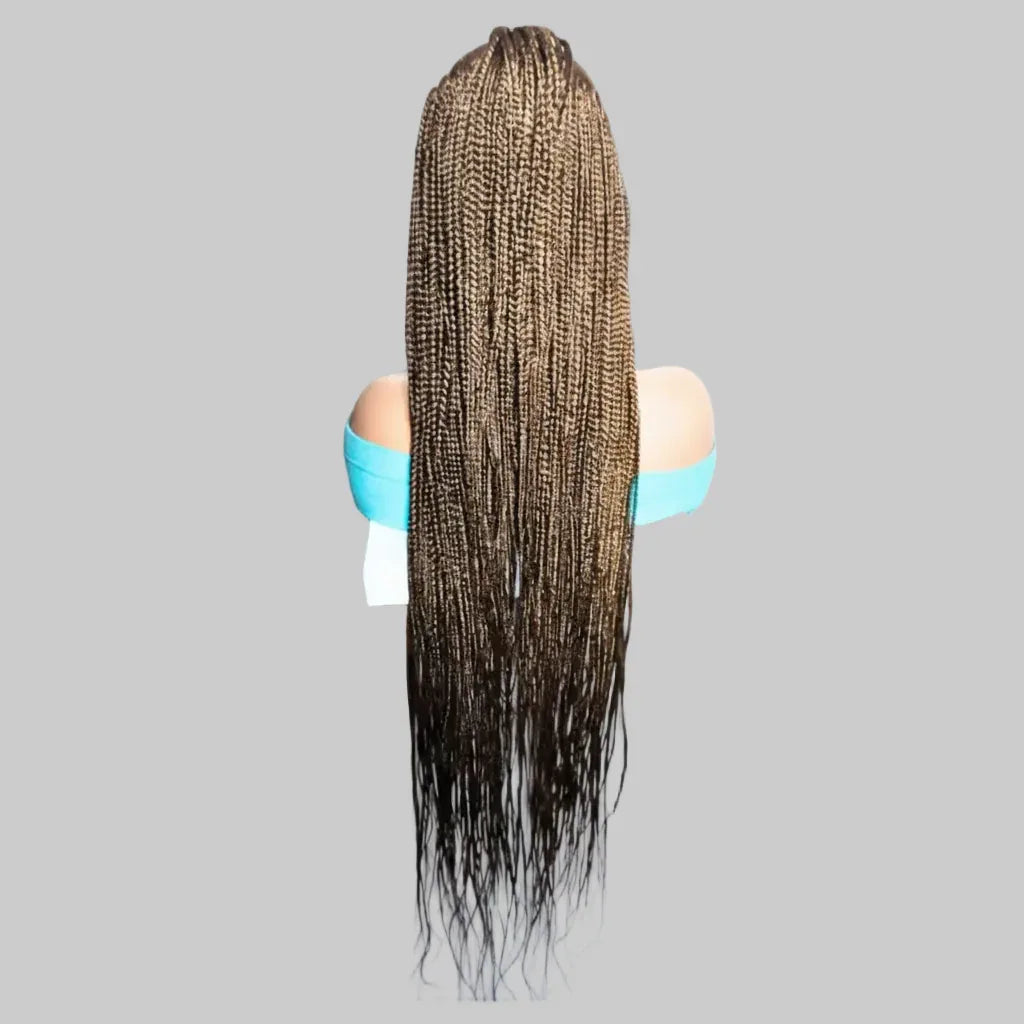 Mohawk Braided Wig. Full Lace Baby Hair Cornrow Braids. - EC Braided Wigs