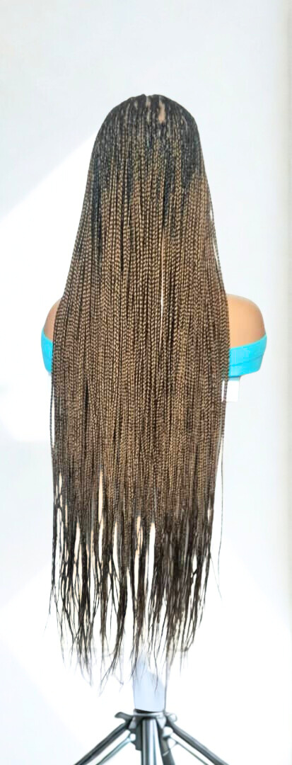 Long Braided Wigs. Knotless Box Braids. Full Lace with Baby Hair.