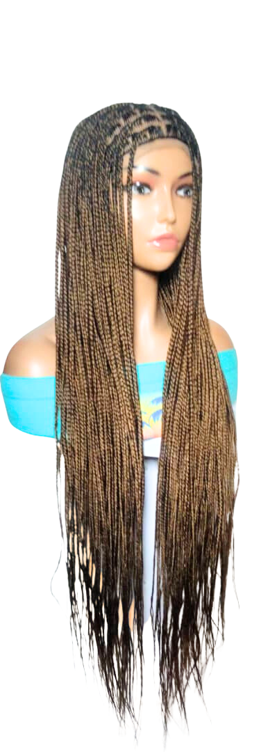 Long Braided Wigs. Knotless Box Braids. Full Lace with Baby Hair.