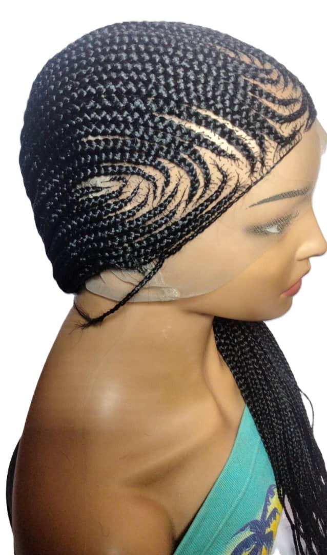 Braided Wig. Banana Cornrow Braids. Full Lace with Baby Hair. Lemonade Braids.