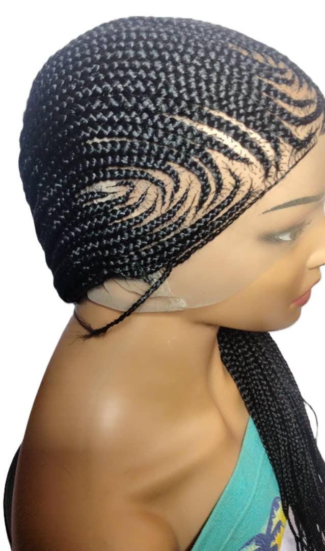 Braided Wig. Banana Cornrow Braids. Full Lace with Baby Hair. Lemonade Braids.
