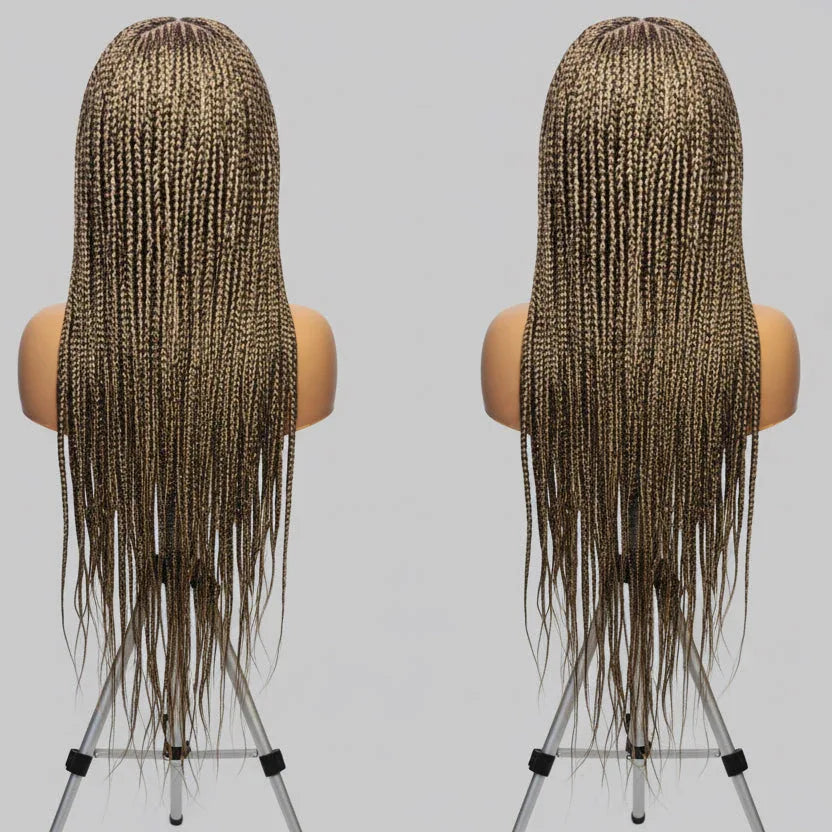 Cornrow Braids Braided Wig Lemonade Braids Full Lace with Baby Hair. 30in - EC Braided Wigs