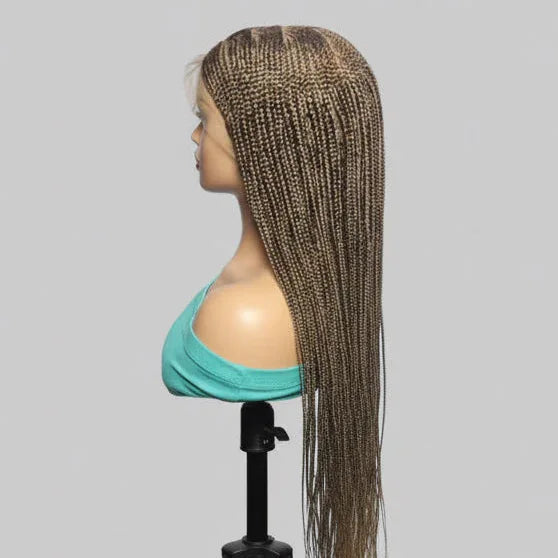 Cornrow Braids Braided Wig Lemonade Braids Full Lace with Baby Hair. 30in - EC Braided Wigs