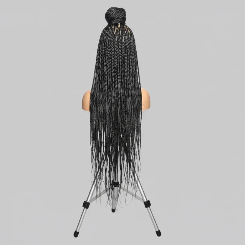 Mohawk Braided Wig. Full Lace Baby Hair Cornrow Braids. - EC Braided Wigs