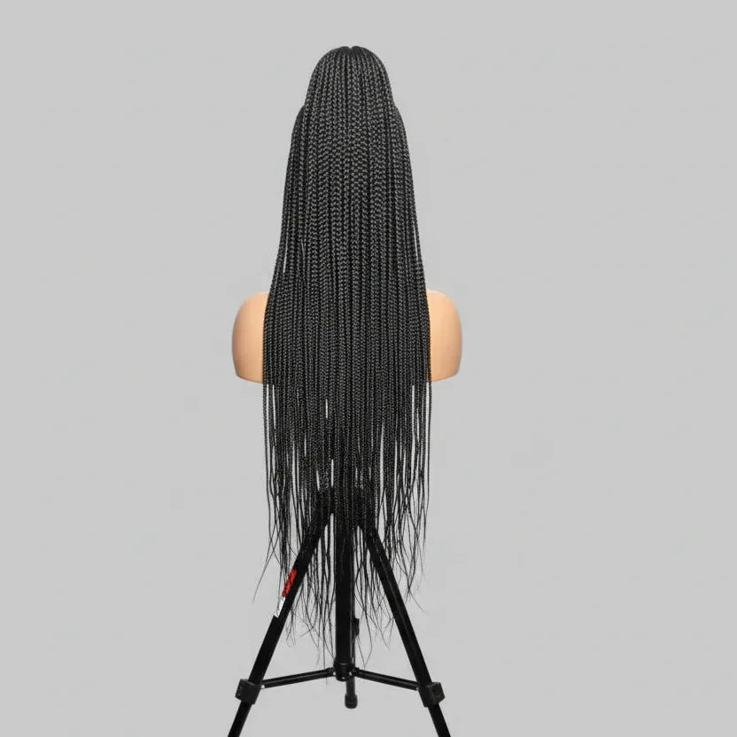 Mohawk Braided Wig. Full Lace Baby Hair Cornrow Braids. - EC Braided Wigs