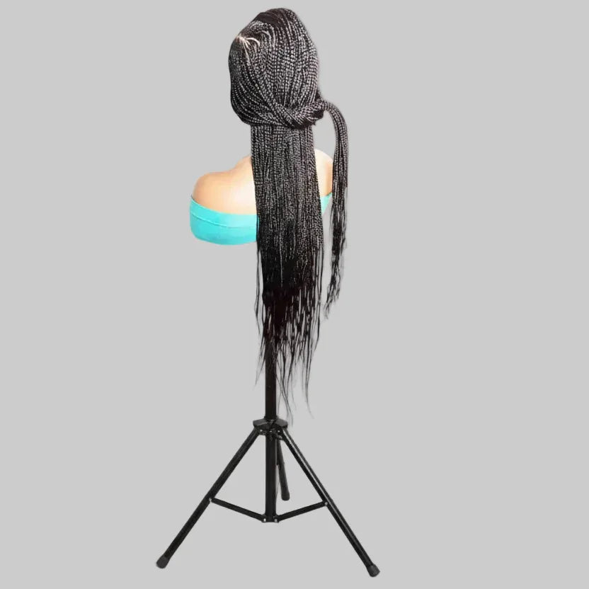 Mohawk Braided Wig. Full Lace Baby Hair Cornrow Braids. - EC Braided Wigs