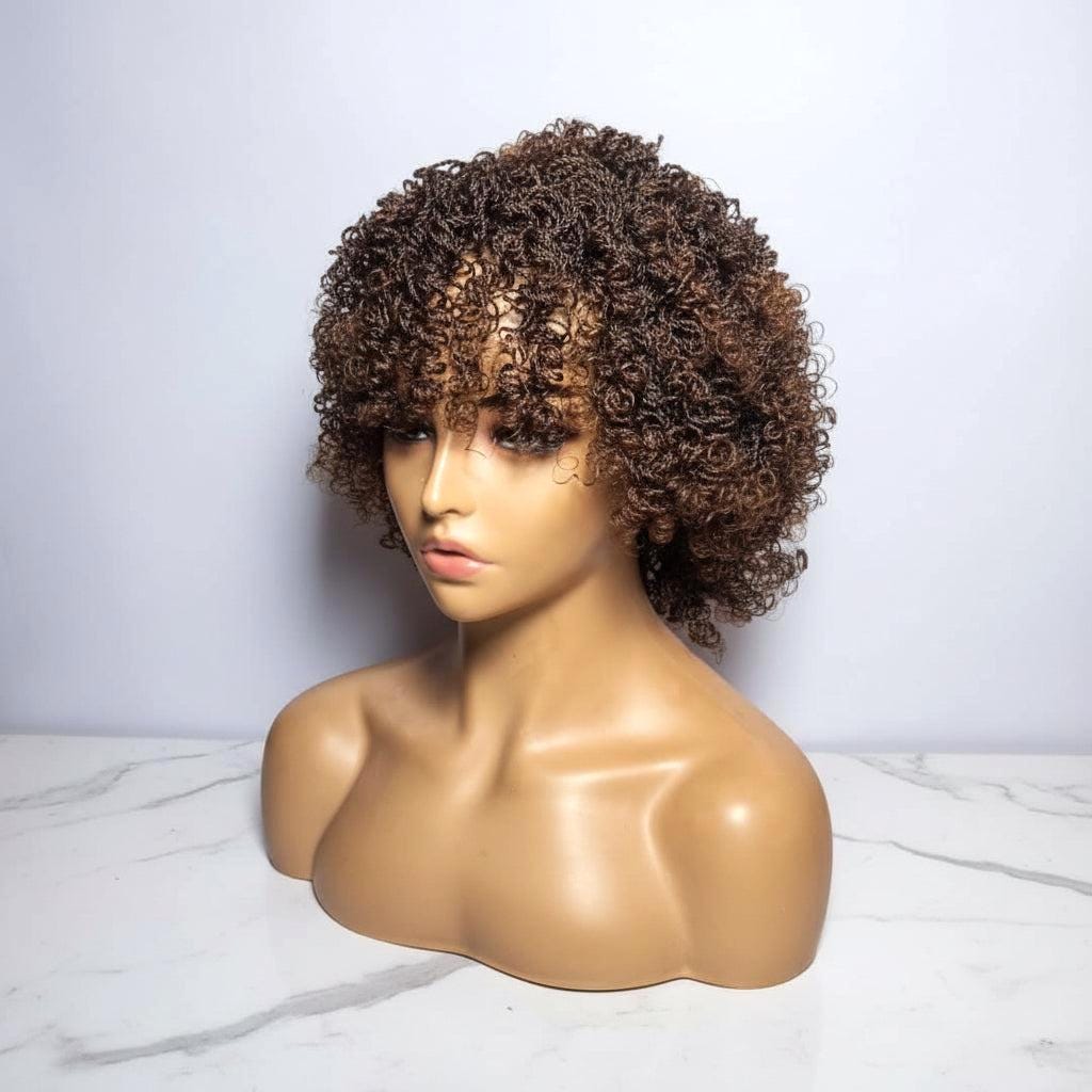Micro Twist Curly Braided Wig – Knotless Full Lace