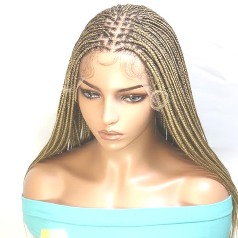 Micro Knotless Braids. Black and Golden Blonde. Full Lace Baby Hair.