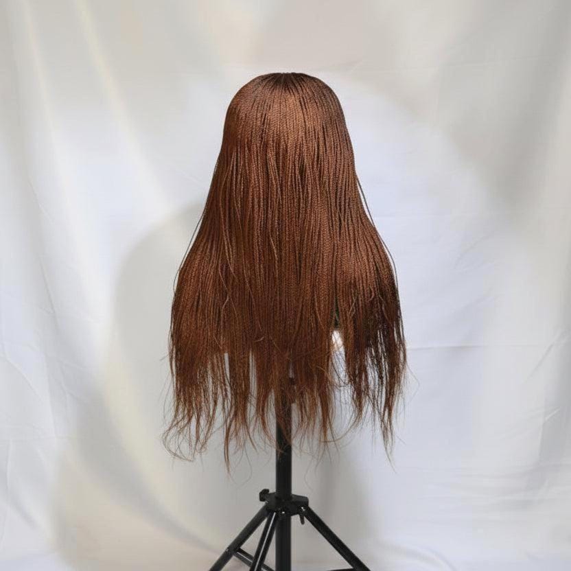 Micro Twist Braids. Frontal Lace Closure with Feather tips. Braided Wig